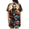 thumbnail image 3 of Lsque Chucky Women's Short-Sleeved Pajama Set - 2 Piece Soft and Lightweight Sleepwear Set-XX-Large, 3 of 9