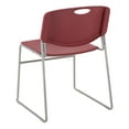 thumbnail image 2 of Norwood Commerical Furniture Plastic Stacking Chair (4 Pack), Red, 2 of 3