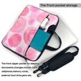 thumbnail image 3 of YFYANG 14 inch Universal Laptop Bag Oxford Cloth Laptop Sleeve, Multi-functional Pink Watercolor Roses Notebook Computer Messenger Bag Handbag, 3 of 8