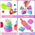 thumbnail image 4 of Kit de arena sensorial Golray de 0,9 kg con moldes de postre para niñas, 4 of 8