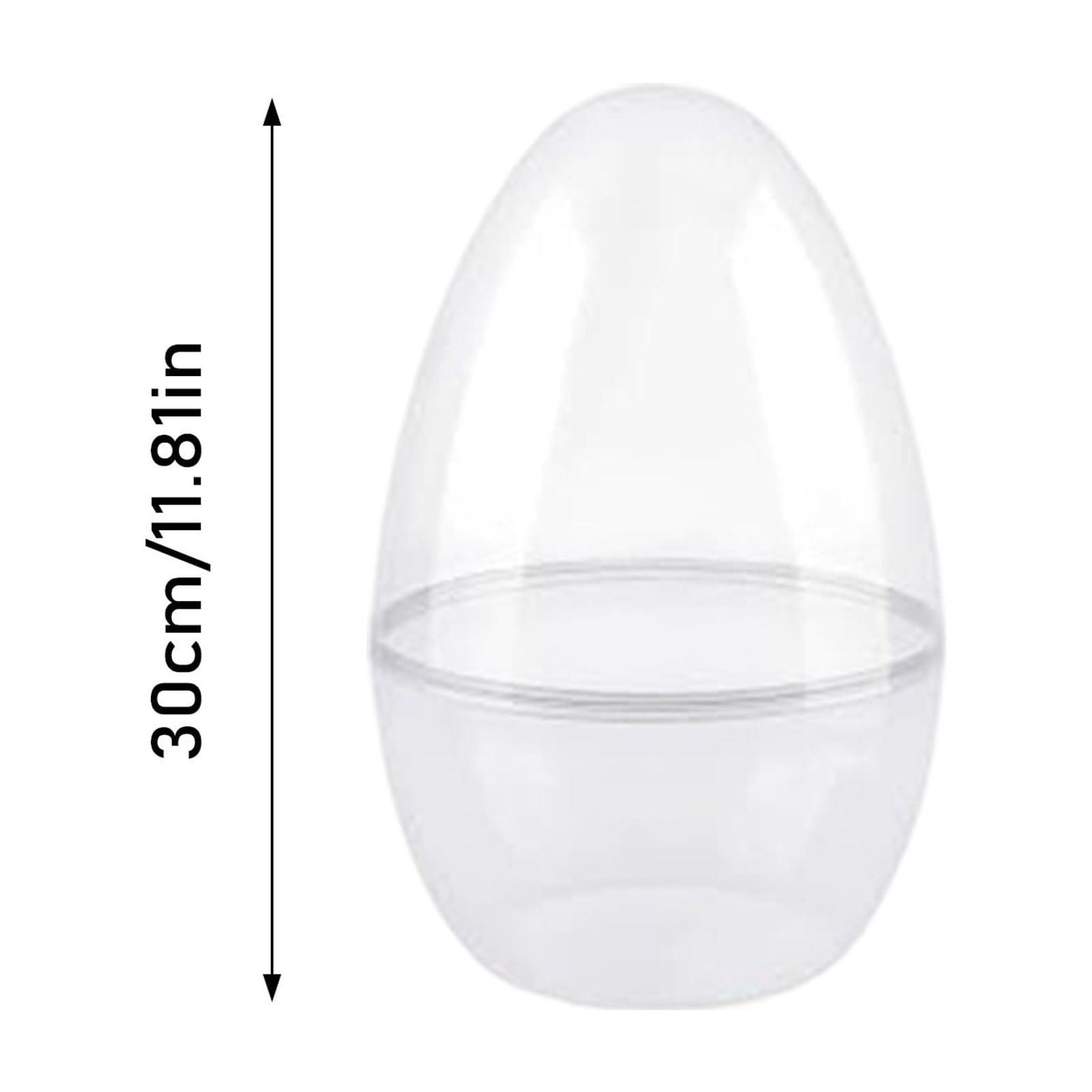 3 Pack 10 Inch Giant Clear Easter Eggs Jumbo Easter Eggs Large Fillable Transparent Easter Eggs Empty for Egg Supplies Easter Basket Goodies