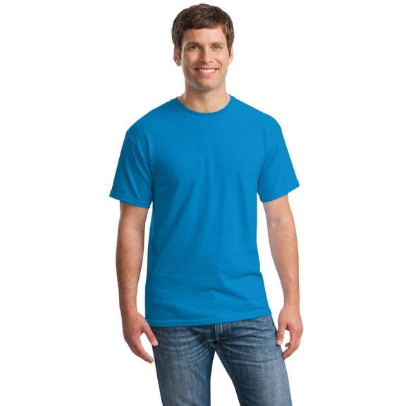 Gildan Mens Heavy Cotton T-Shirt , XL, Sapphire (Pack of 12) 12 Sapphire