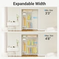 thumbnail image 3 of VIPEK X20 Expandable Clothing Rack Reach-in Closet Adjustable from 3'3" to 4'8" Heavy Duty Garment Racks ,White, 3 of 7