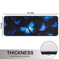 thumbnail image 5 of Kitchen Rugs Sets Of 2,Black Blue Butterfly Pattern Anti Fatigue Kitchen Mat Rugs Non Slip Washable,Decorative Kitchen Floor Mats for Kitchen,Sink,Laundry,17"x47"+17"x47", 5 of 5