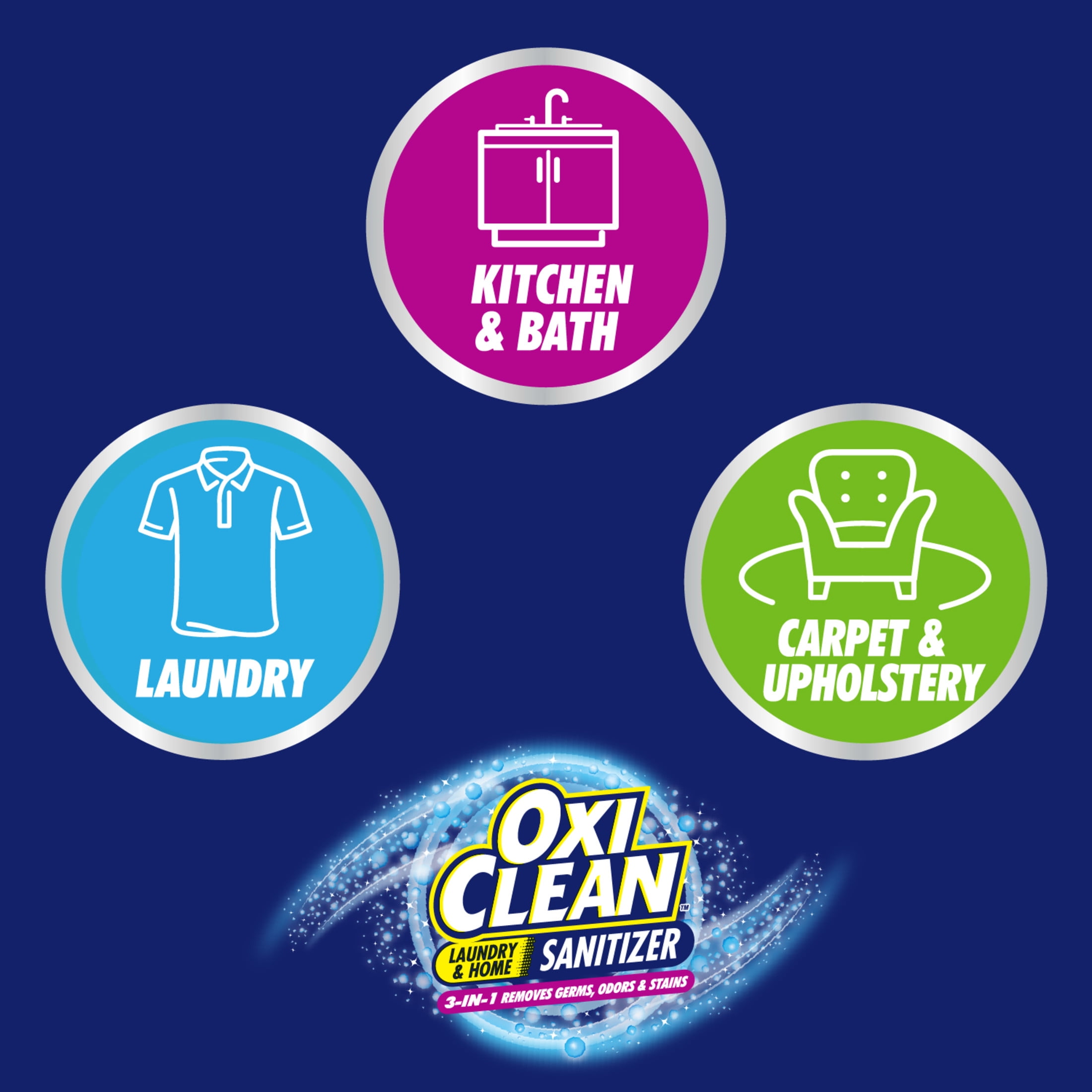 OxiClean Laundry & Home Sanitizer for Laundry, Kitchen, Bath, Carpet & Upholstery, 2.5 lb