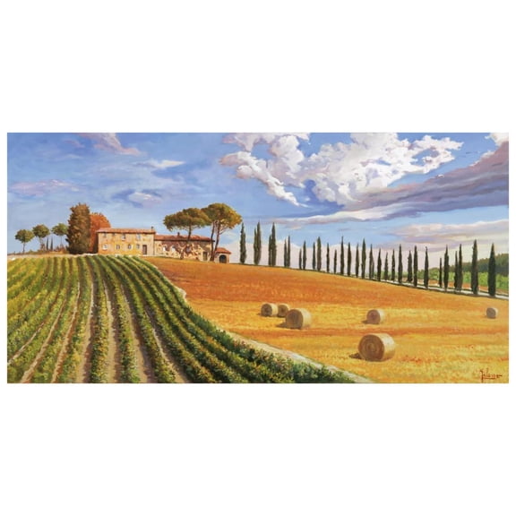 Global Gallery's 'Colline toscane' By Adriano Galasso Unframed Giclee on Paper Print