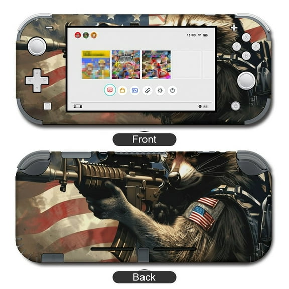 POBUDS Switch Skin | Sticker Wrap Vinyl Decal | Set Compatible with Nintendo Switch ( Switch Lite, Racoon)