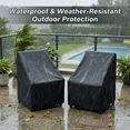 thumbnail image 4 of Patio Chair Covers, Waterproof Patio Furniture Covers, Heavy Duty and Waterproof Outdoor Lawn , 35"W x 35"D x 35"H, 4 of 6