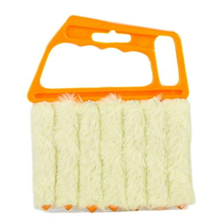 Window Air Conditioner Cleaner Mini-Blind Cleaner Shutters- Window Blind Brush Cleaning,Air Conditioner Duster Remover,Dust Cleaner with 7pcs Washable Blind Blade Cleaning Cloth For Household Office Cleaning ()