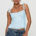 thumbnail image 2 of S LUKKC LUKKC Summer Tank Top for Women Spaghetti Strap Scoop Neck Slim Fitted Camisole Basic Sleeveless Basic Cami Shirts Crop Top, 2 of 7