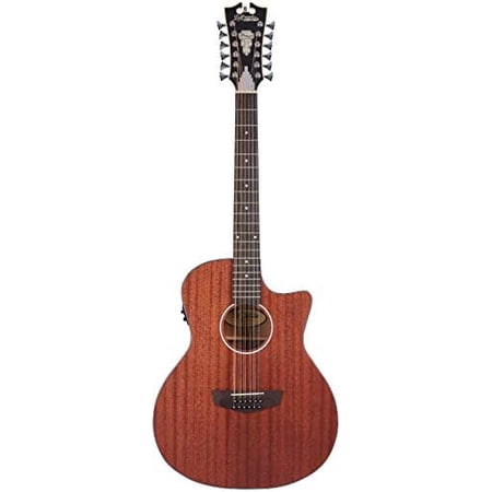 Electro 12 String Acoustic-Electric Guitar, Right, Natural (DAPLSG212MAHCP)