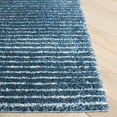 thumbnail image 4 of SAFAVIEH Penelope Willis Striped Shag Area Rug, Navy/Ivory, 9' x 12', 4 of 8