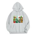 thumbnail image 3 of Christmas Sweatshirt for Women 2025 Christmas Tree Cute Blouse Xmas Holiday Hoodie Light Gray Large, 3 of 4