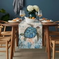 thumbnail image 2 of Ocean Turtle Table Runner - 60 Inch Long, Kitchen Dining Table Runner Dresser Scarves, Coastal Nautical Coral Starfish Blue Farmhouse Decor for Coffee Tables Wedding Party Banquet, 2 of 8