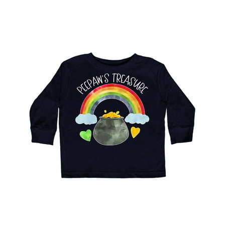 

Inktastic Peepaw s Treasure St. Patrick s Day Rainbow and Gold Gift Toddler Boy or Toddler Girl Long Sleeve T-Shirt