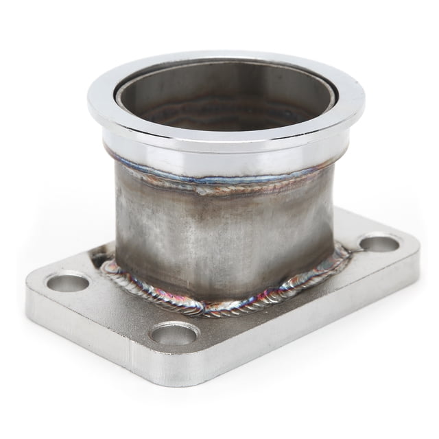 QIILU Turbo Flange Adapter For T3 4-Bolt To 2.5in V-Band Stainless Steel Conversion Adaptor