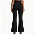 thumbnail image 4 of Resicozy Womens High Waisted Wide Leg Flare Dress Pants with Pockets Business Casual Slacks for Office and Work Trousers 2026 Black S, 4 of 8