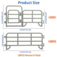 thumbnail image 2 of Panel de cercas Toymany Corral de Fence Playset, 20 unidades con 2 puertas, 2 of 8