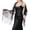 z11-Black, variant on Luxury Soft Satin Shawl Wrap, Women's Elegant Evening Stole, Lightweight Formal Cover Up for Dinner Party