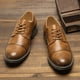thumbnail image 2 of Zapatos de vestir retro para hombre, zapatos Derby, zapatos casuales para hombre, zapatos de cuero para hombre., 2 of 4