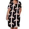 thumbnail image 3 of Vestido largo holgado con bolsillos para mujer falda de verano Universidad de Tenessee40, 3 of 7