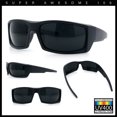 thumbnail image 2 of Mens 90s Wrap Around Sport Thick Plastic Classic Squared Sunglasses Matte Black - Black, 2 of 8