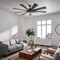 thumbnail image 4 of 85" Kichler Gentry Distressed Black LED Ceiling Fan, 4 of 6