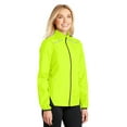 thumbnail image 4 of Port Authority Ladies Zephyr Reflective Hit Full Zip Jacket-4XL (Safety Yellow/ Deep Black), 4 of 6