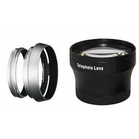 Tele Lens + Lens Hood with Adapter Ring Tube for Fuji FujiFilm X100 X100s
