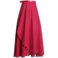 thumbnail image 3 of Ballet Wrap Skirt Women Chiffon Long Sheer Dance Skirts with Tie Waist, 3 of 6