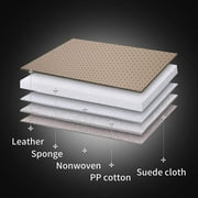 Coverado Beige Car Seat Covers Full Set, Waterproof Premium Leather Front and Back Seat Protectors, Luxury Auto Interior Accessories, Universal Fit Most Cars Sedan SUVs Pick-up Trucks