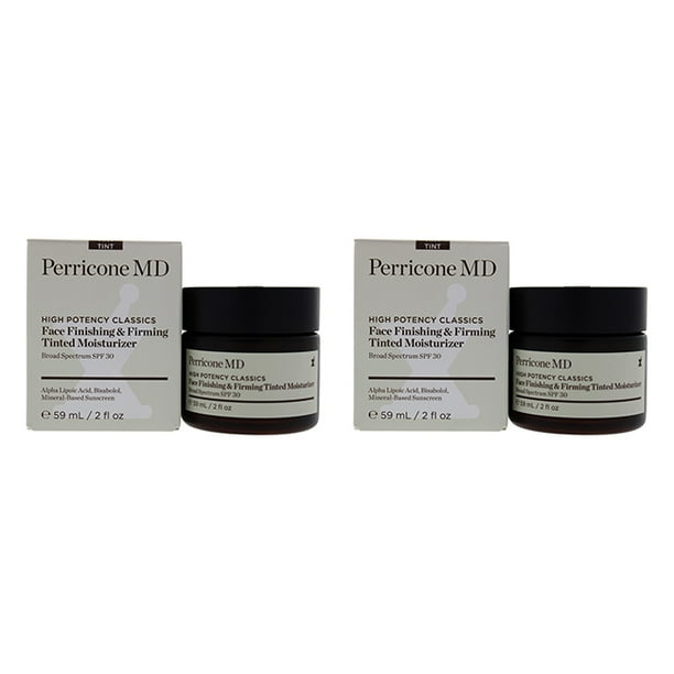 Perricone MD Hidratante High Potency Classics Face Finishing and Firming Tinted Moisturizer SPF 30 - Paquete de 2 2 oz Perricone MD Hidratante 2 oz