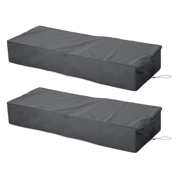 Gearwell Chaise Lounge Cushion, Grey Shield Outdoor Patio Lounger Chair Pad for Chaise Lounge Chair, Poolside Garden Deck Backyard Seating Replacement Cushion