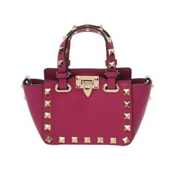 Pre-Owned Valentino 2-Way Mini Rockstud Purple Women's Leather Shoulder Bag,... (Good)