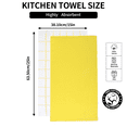 thumbnail image 2 of Sortora Kitchen Towel 100% Cotton, Super Soft and Absorbent Quick Drying Dish Towels for Kitchen,Dish Cloth for Wash Dish ,Kitchen Towels Set, 15 x 25 Inches, 3 Pack，Yellow, 2 of 7