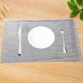thumbnail image 1 of PRETXORVE European Style Japanese Plain Rectangular Placemat Obliterate Bowl Western Style Placemat Tableware, 1 of 6