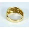 thumbnail image 2 of Men's Wedding Ring White Moissanite 2 Ct Round Cut 14K Yellow Gold Plated, 2 of 3