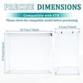 thumbnail image 2 of Acrylic Display Case Compatible with ETB Elite Trainer Boxes Secure Sliding Magnetic Top Loading Clear 6 mm + 4 mm Thick UV Resistant Stackable Display Box Storage Container 8 x 4 x 6.9 Inch, 2 of 6