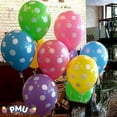 thumbnail image 4 of PMU 100 Pcs 11 Inch colorful Polka Dot Balloons assortment for Birthdays, Engagements, Weddings Christmas Anniversaries, Baby Showers & Party Backdrop Favors - Supplies Pkg/100, 4 of 7