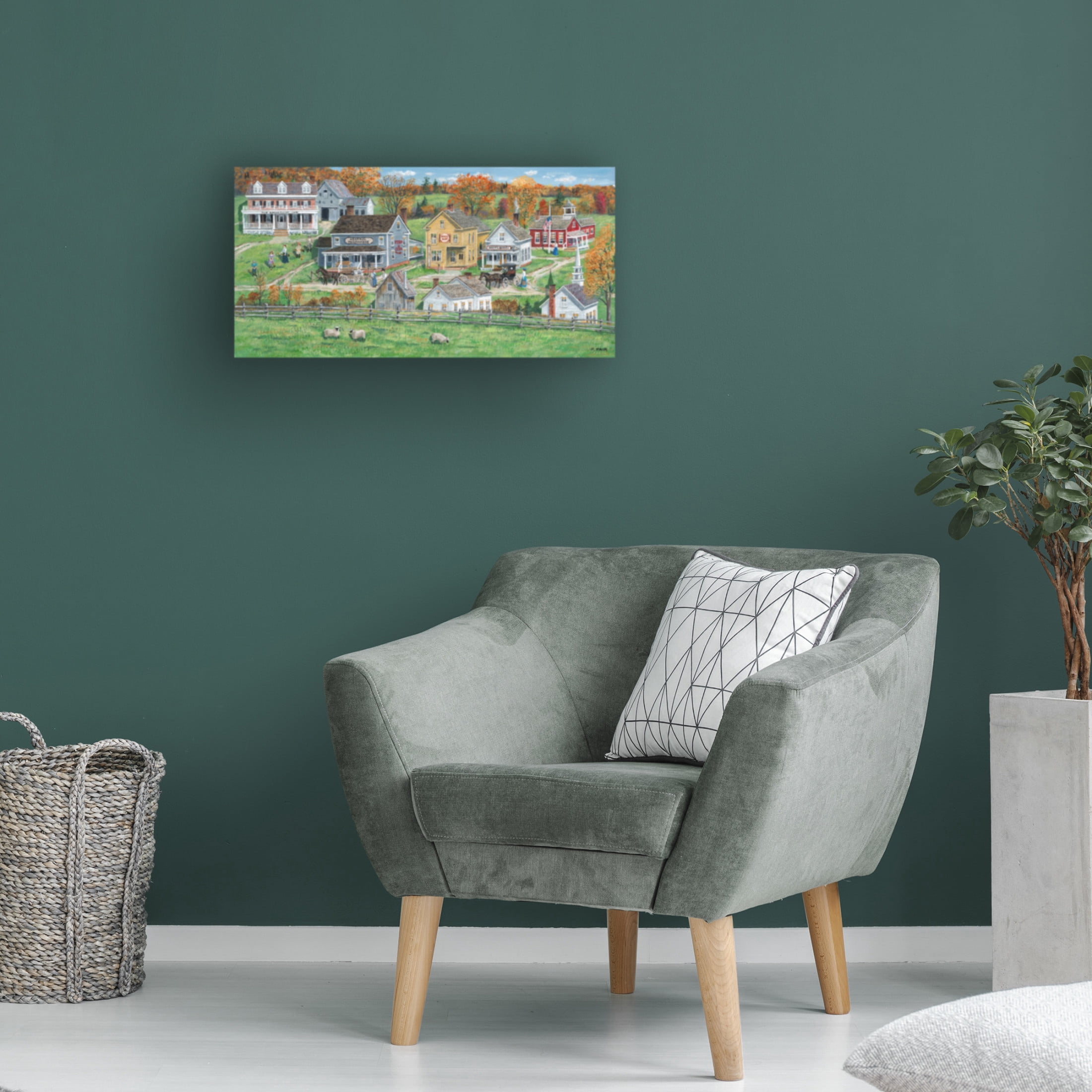 Canvas Wall Art - Bob Fair 'Start of the Day' Wall Art for Living Room, Bedroom, or Office Décor by Trademark Fine Art - 19 x 10 Inches