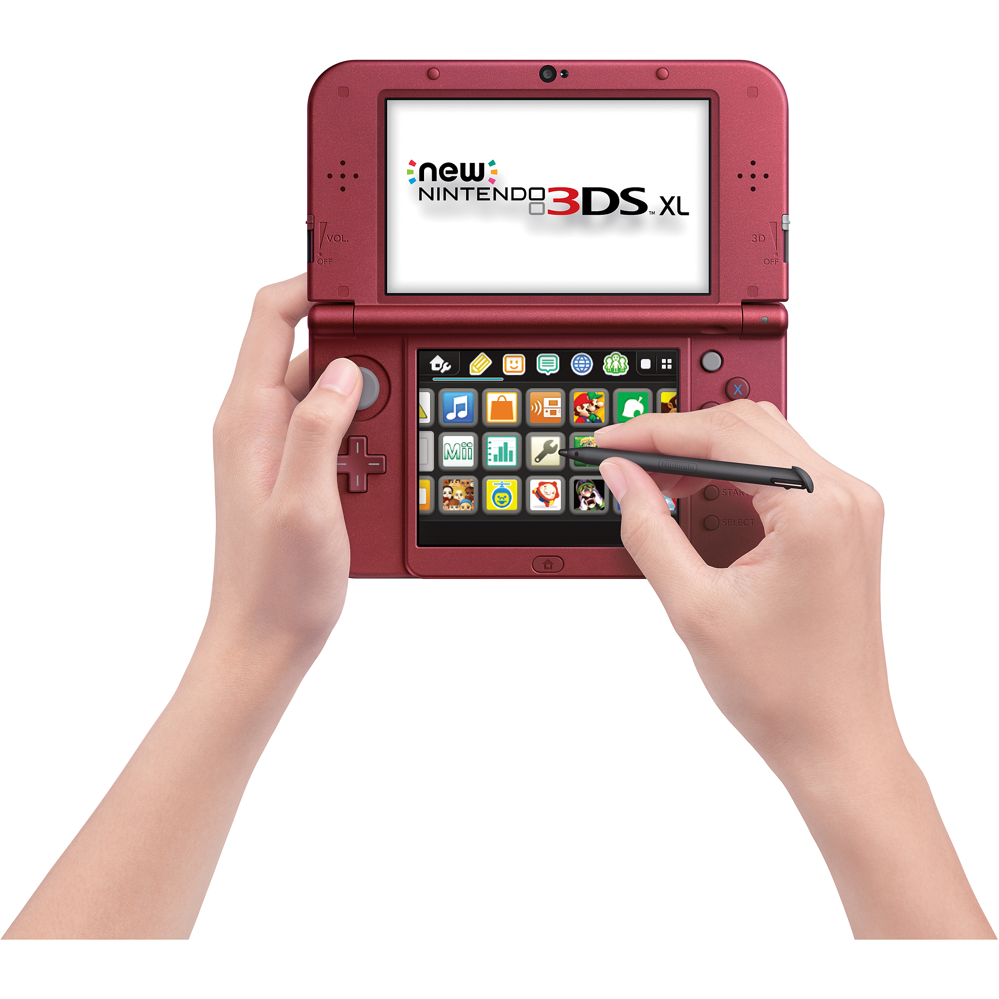 Nintendo 3DS XL Handheld, Red - image 5 of 14