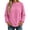 Pink#, variant on Iroehba Fleece Womens Tops Solid Reversible Long Sleeve Mock Neck Sweatshirt, with Regular Cut and Drop Shoulder, Dressy Casual and Stylish