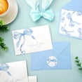 thumbnail image 2 of 24 Pack Blue Bow Thank You Cards with Envelopes and Stickers Watercolor Bow Greeting Cards Blue Blank Note Card for Party Supplies Wedding Baby Shower Bridal Shower, 2 of 7