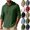 Green, variant on Hoodies for Men Cotton Linen Buttons Henley Hooded Zip Jacket Drawstring Lightweight Vacation Wear Sweatshirt for Mens