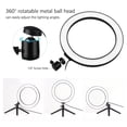 thumbnail image 3 of HLONK 10 Inch LED Ring Light with Tripod Stand 3200K-5500K Dimmable Table Camera Light Lamp 3 Light Modes & 10 Brightness Level for YouTube Video Photo Studio Live Stream Portrait Makeup, 3 of 7