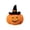 B, variant on Euahivb Halloween Pumpkin Decorative Pillow 13.8 x 13.8 Inch Plush Stuffed Toy with Black Wizard Hat for Kids Room Living Room Couch Spooky Holiday Decor