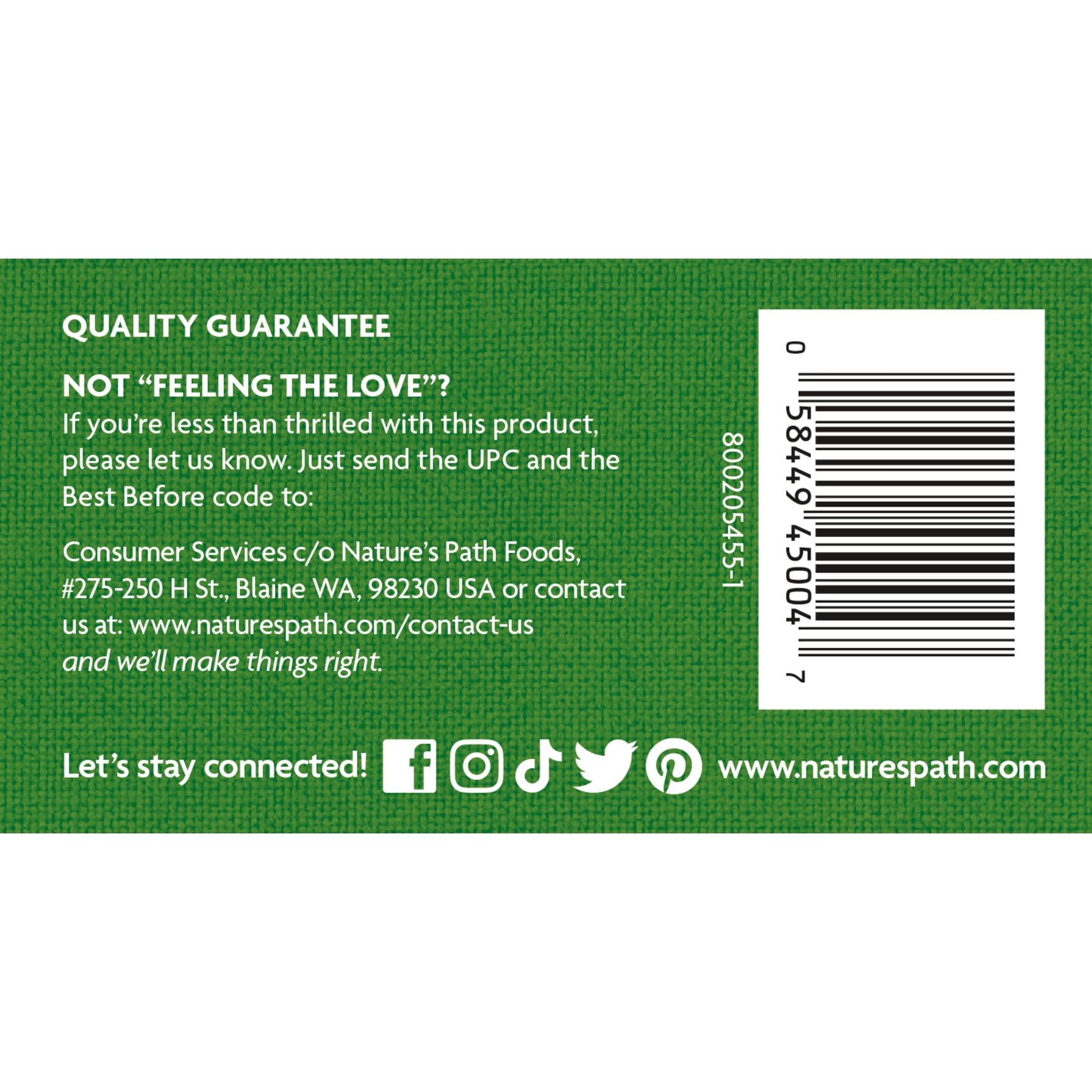 Nature's Path Organic Oatmeal, Apple Cinnamon Instant, 14oz Box