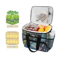 thumbnail image 2 of FORMRS Insulated Cooler Bag 24 Cans Capacity Soft Leakproof Lunch Box with Side Pockets, Blue Tree, 2 of 7