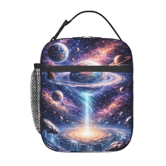 Galaxy Space Universe Lunch Bag Portable Thermal Lunch Box for Men and Women