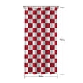 thumbnail image 5 of Red and White Checkered Pattern Shower Curtain 36"x72" ,Bathroom Decorative Shower Curtains Set with 12 Hooks,Modern Waterproof Washable Shower Curtain, 5 of 6